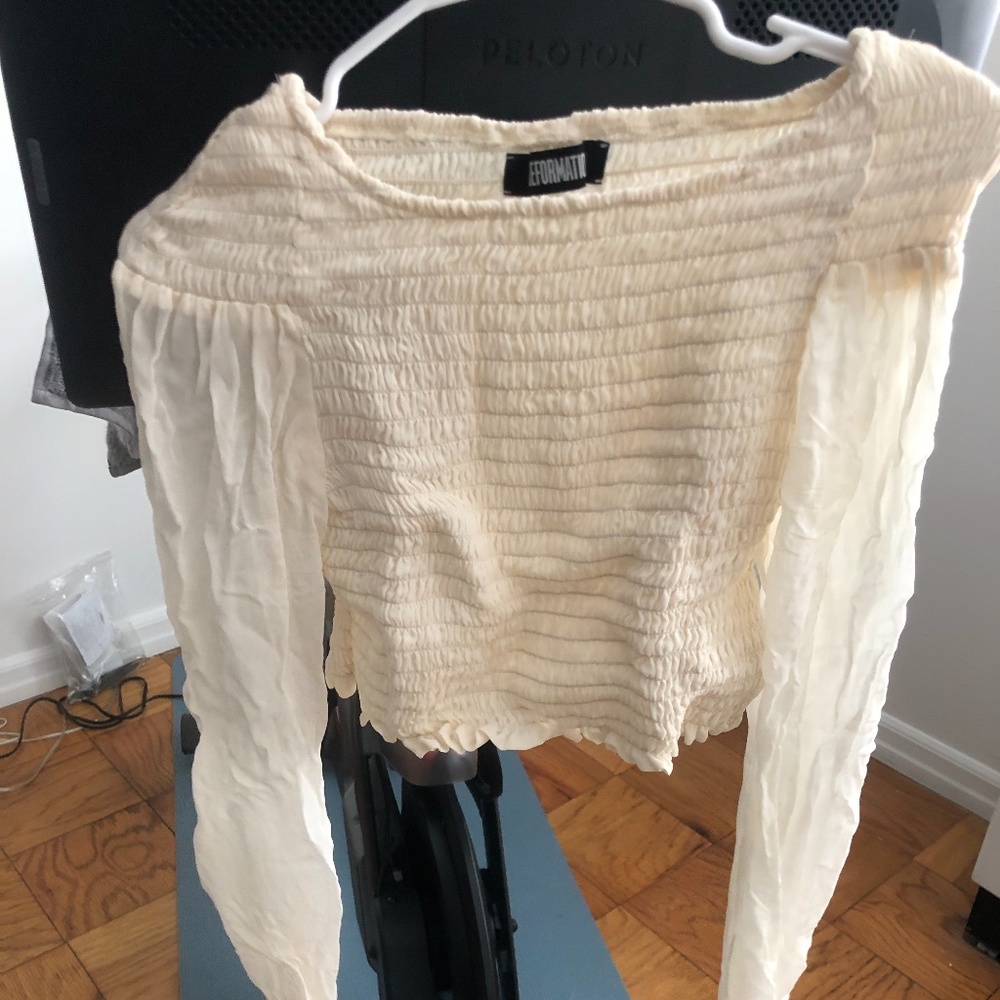 Reformation shirred top